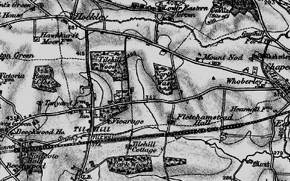 Old map of Tile Hill in 1899