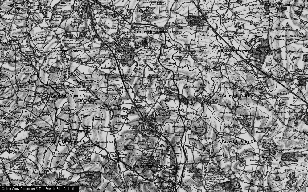 Old Map of Tilehouse Green, 1899 in 1899