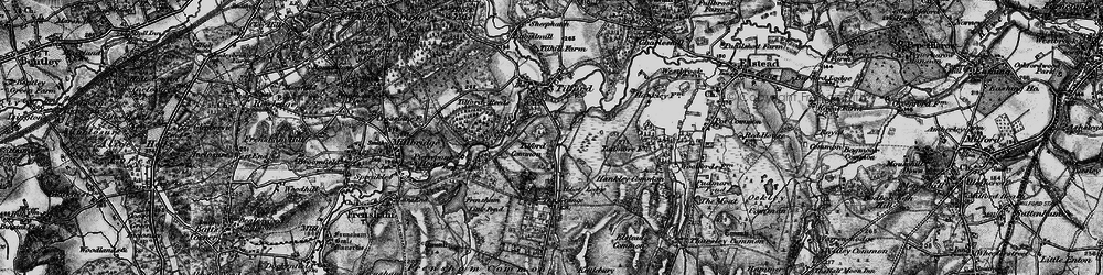 Old map of Yagden Hill in 1895