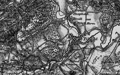 Old map of Tilford Reeds in 1895