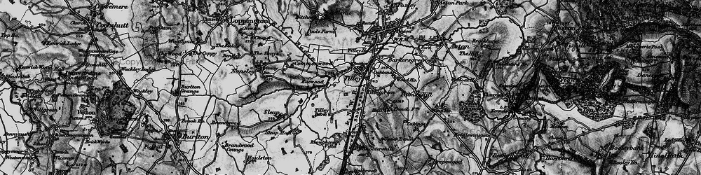 Old map of Tilley in 1897