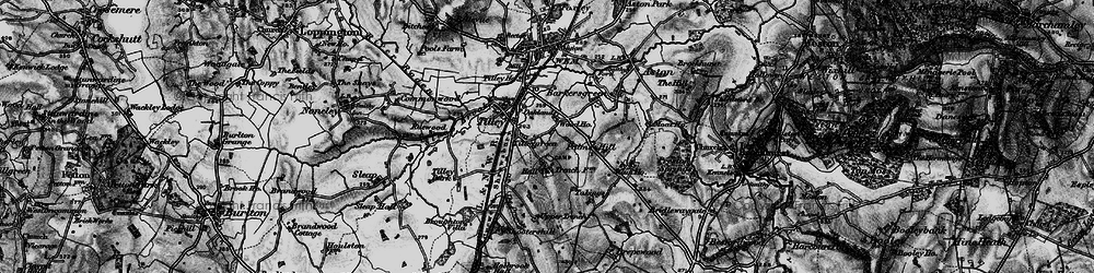 Old map of Tilley Green in 1897