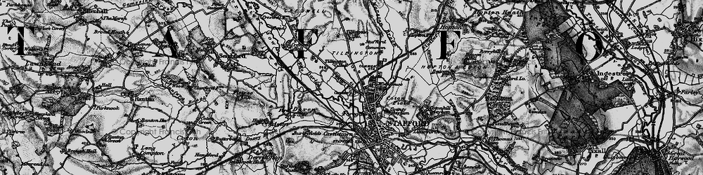 Old map of Tillington in 1898