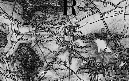 Old map of Tillington in 1898