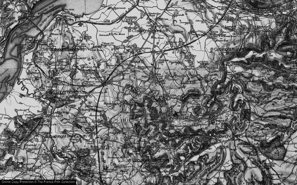 Old Map of Tilsdown, 1897 in 1897