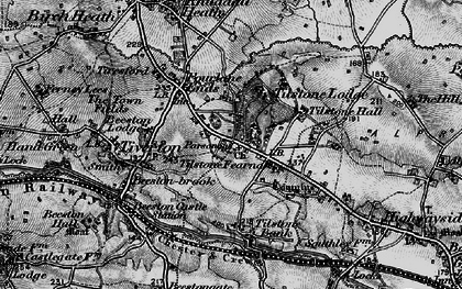 Old map of Wettenhall Brook in 1897