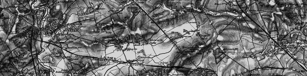 Old map of Tilsworth in 1896