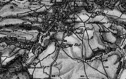 Old map of Tiltups End in 1897