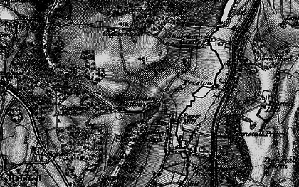 Old map of Timberden Bottom in 1895