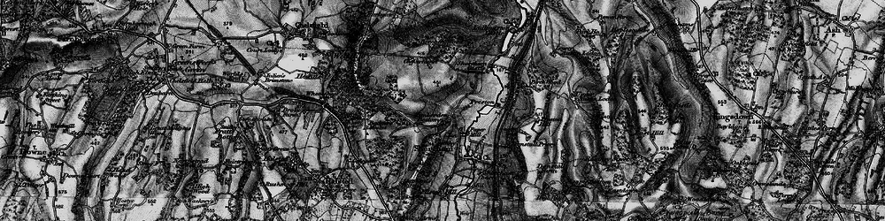 Old map of Timberden Bottom in 1895