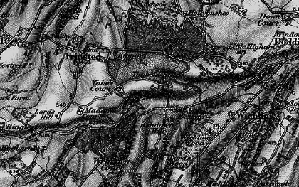 Old map of Ashdown Hill in 1895