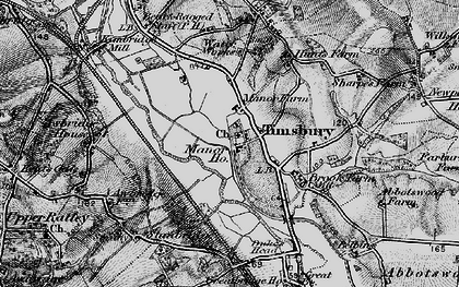Old map of Timsbury Manor in 1895