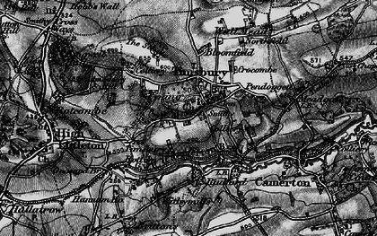Old map of Timsbury in 1898