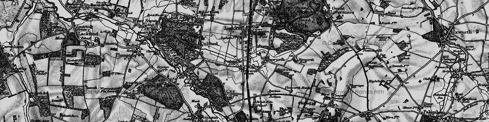Old map of Timworth Green in 1898