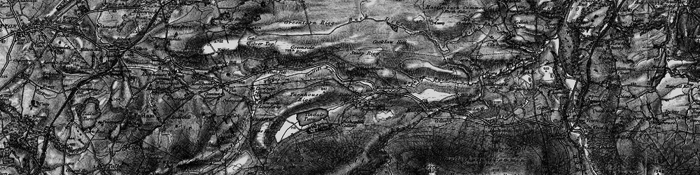 Old map of Tindale Tarn in 1897