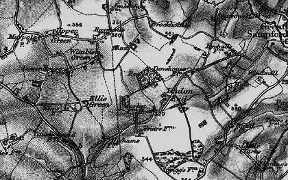 Old map of Tindon End in 1895