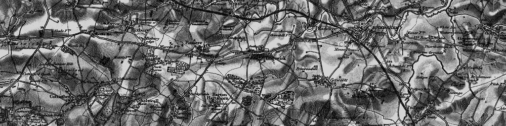 Old map of Lenborough Wood in 1896