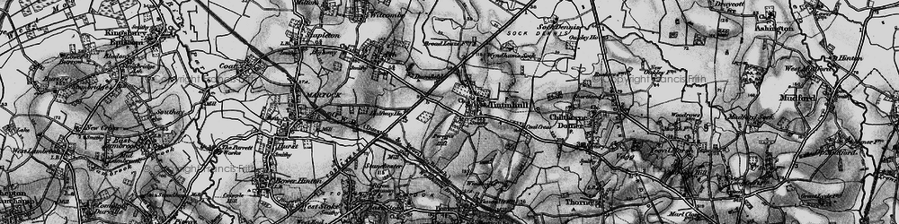 Old map of Tintinhull in 1898