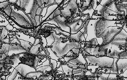 Old map of Tipper's Hill in 1899