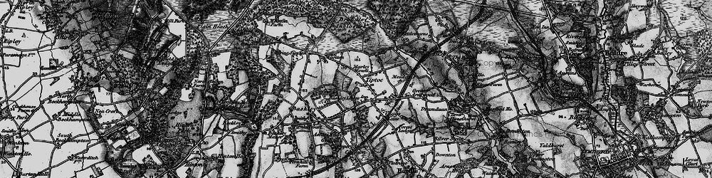 Old map of Broadley Ho in 1895