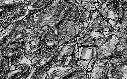 Old map of Abererbwll in 1898