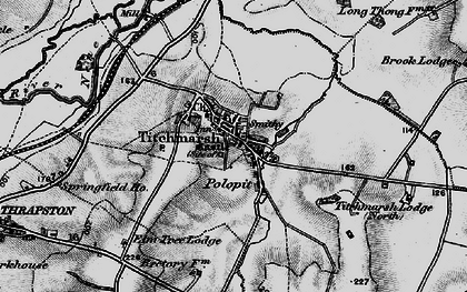Old map of Titchmarsh in 1898