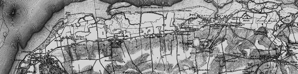 Old map of Titchwell in 1898