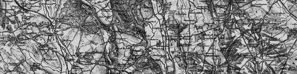 Old map of Tittensor in 1897
