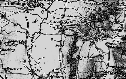 Old map of Titterhill in 1899