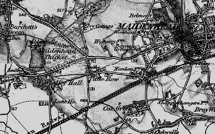 Old map of Tittle Row in 1895