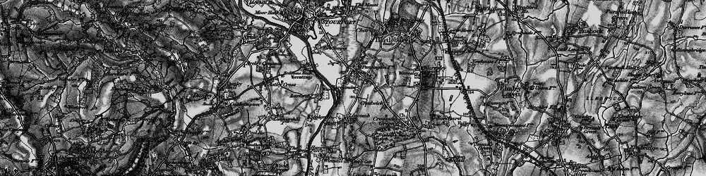 Old map of Titton in 1898