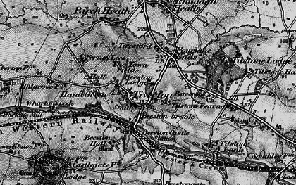 Old map of Tiverton in 1897