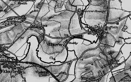Old map of Tixover Grange in 1898