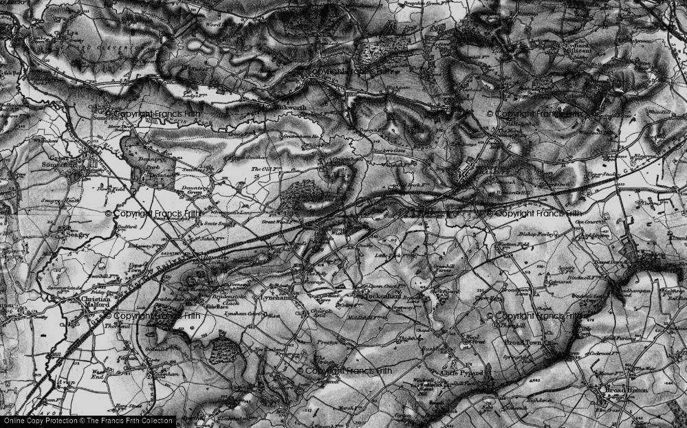 Old Map of Tockenham Wick, 1898 in 1898