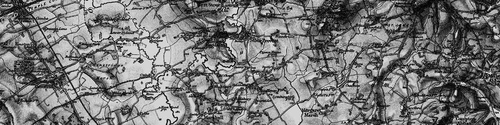 Old map of Todber in 1898