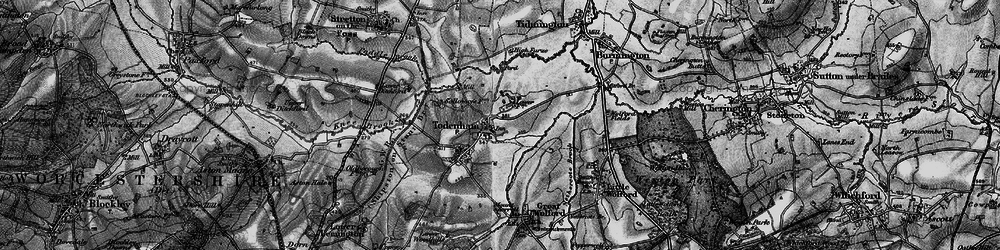 Old map of Todenham in 1898