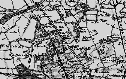 Old map of Justicetown in 1897