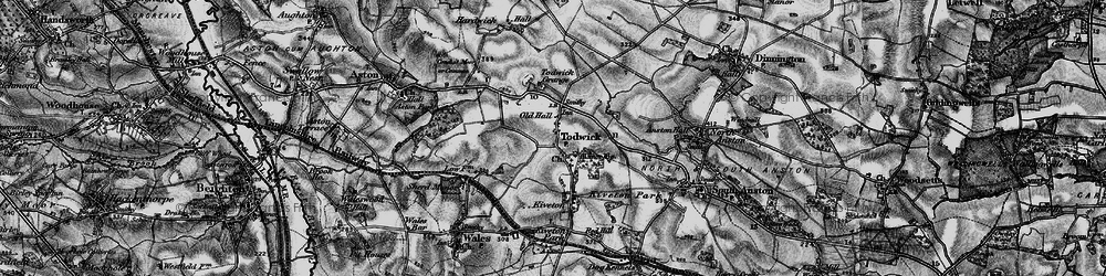 Old map of Todwick in 1896