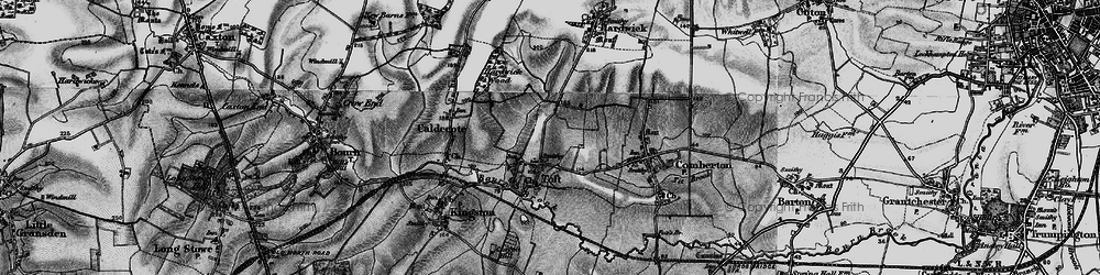 Old map of Toft in 1898