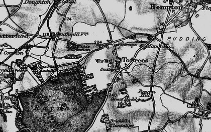 Old map of Toftrees in 1898