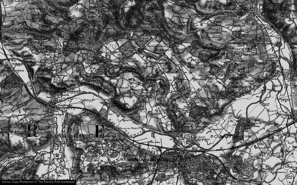 Old Map of Tokers Green, 1895 in 1895