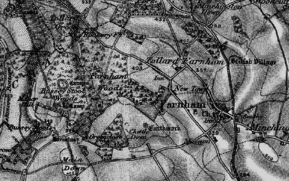 Old map of Tollard Farnham in 1895