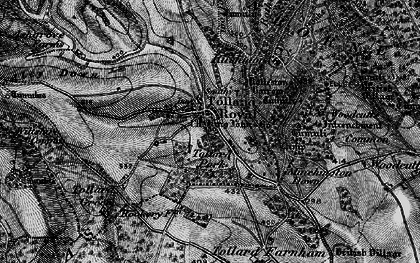 Old map of Tollard Royal in 1895