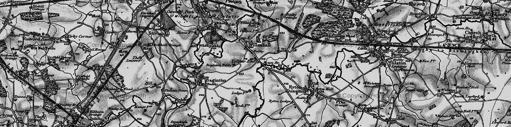 Old map of Tollbar End in 1899