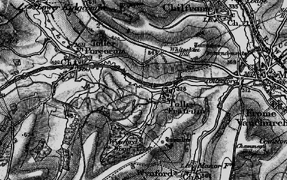 Old map of Toller Fratrum in 1898