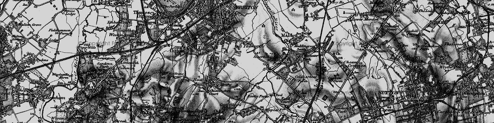 Old map of Tolworth in 1896