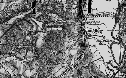 Old map of Ton in 1897