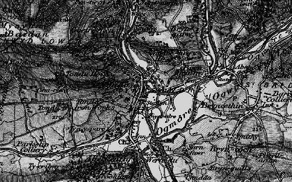Old map of Tondu in 1897