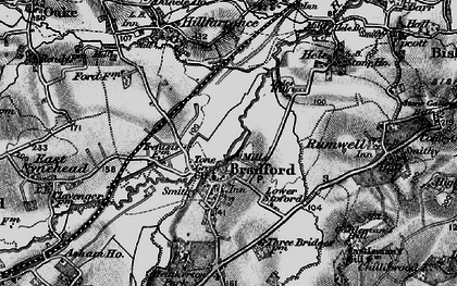 Old map of Tone Green in 1898
