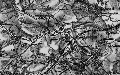 Old map of Tonedale in 1898